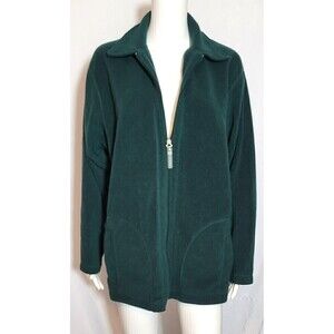 New York & Company Full Zipper Fleece Jacket - Size M